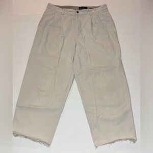 VINTAGE EDDIE BAUER MEN’S RELAXED FIT PLEATED FLAWS KHAKI TAILORED PANTS